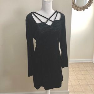 Vintage Velvet Jamie Brooke Swing Dress